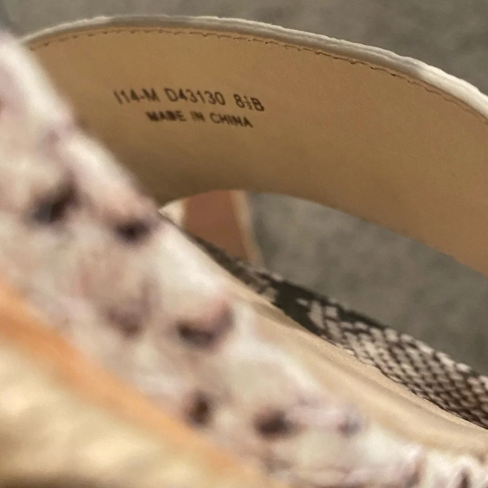 Cole Haan Faux snakeskin wedges